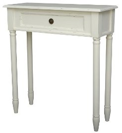 Emily Off White Medium Console Table Emily Off White Medium Console Table
