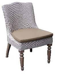 Leon Chair - Palestone with Cushion & Wooden Legs Leon Chair - Palestone with Cushion & Wooden Legs