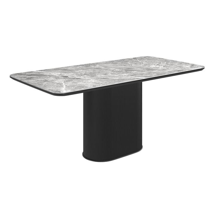 Roberto 180cm Gloss Grey Ceramic Dining Table Roberto 180cm Gloss Grey Ceramic Dining Table