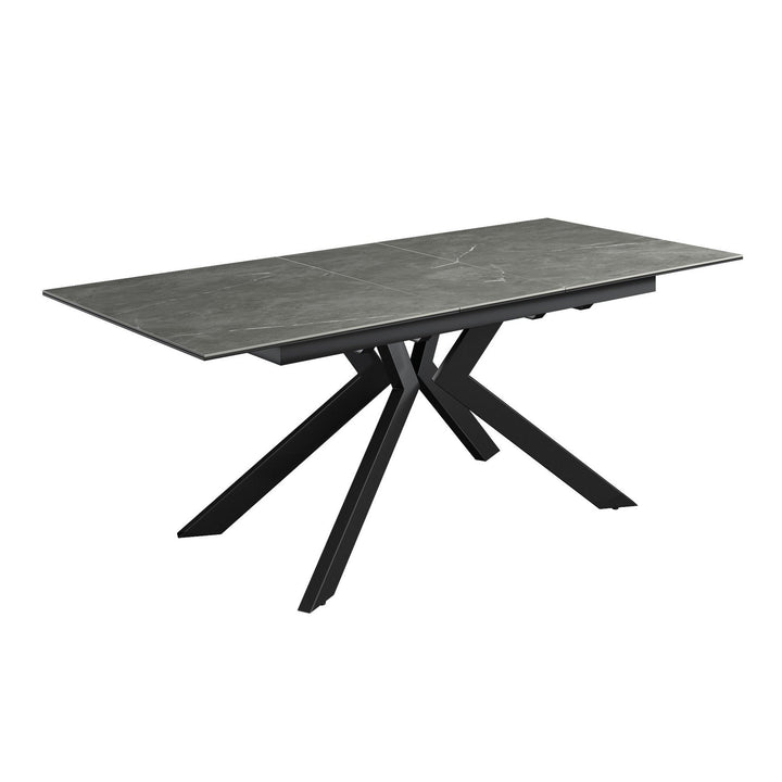 Azzaro 160-200cm Matte Grey Ceramic Auto-rise Extending Dining Table Azzaro 160-200cm Matte Grey Ceramic Auto-rise Extending Dining Table