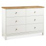 Atlanta Two Tone 6 Drawer Wide Chest