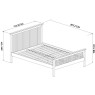 Atlanta Two Tone High Footend Bedstead Small Double 122cm Atlanta Two Tone High Footend Bedstead Small Double 122cm