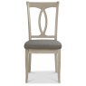 Bordeaux Chalk Oak Slat Dining Chair - Titanium Fabric (Pair) Bordeaux Chalk Oak Slat Dining Chair - Titanium Fabric (Pair)