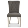 Bordeaux Chalk Oak Uph Chair - Titanium Fabric (Pair) Bordeaux Chalk Oak Uph Chair - Titanium Fabric (Pair)