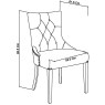 Bordeaux Chalk Oak Uph Scoop Chair - Titanium Fabric (Pair) Bordeaux Chalk Oak Uph Scoop Chair - Titanium Fabric (Pair)