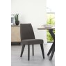 Brunel Gunmetal Upholstered Fixed Chair - Cold Steel (Pair)