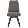 Brunel Gunmetal Upholstered Swivel Chair - Cold Steel (Pair) Brunel Gunmetal Upholstered Swivel Chair - Cold Steel (Pair)