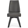 Brunel Gunmetal Upholstered Swivel Chair - Grey Bonded Leather (Single) Brunel Gunmetal Upholstered Swivel Chair - Grey Bonded Leather (Single)