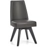 Brunel Gunmetal Upholstered Swivel Chair - Grey Bonded Leather (Single) Brunel Gunmetal Upholstered Swivel Chair - Grey Bonded Leather (Single)