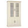 Chartreuse Aged Oak & Antique White Display Cabinet Chartreuse Aged Oak & Antique White Display Cabinet
