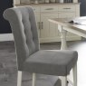 Chartreuse Antique White Uph Chair - Smoke Grey (Pair) Chartreuse Antique White Uph Chair - Smoke Grey (Pair)