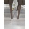 Ella Dark Oak Scoop Back Chair - Distressed Bonded Leather (Pair) - Grade A3 - Ref #0463 Ella Dark Oak Scoop Back Chair - Distressed Bonded Leather (Pair) - Grade A3 - Ref #0463