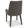 Ella Dark Oak Scoop Back Chair - Titanium Fabric (Pair) Ella Dark Oak Scoop Back Chair - Titanium Fabric (Pair)
