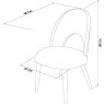 Oslo Oak Upholstered Chair - Steel Fabric (Pair) Oslo Oak Upholstered Chair - Steel Fabric (Pair)