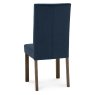 Parker Dark Oak Square Back Chair - Dark Blue Velvet Fabric (Pair) Parker Dark Oak Square Back Chair - Dark Blue Velvet Fabric (Pair)