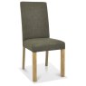Parker Light Oak Square Back Chair - Black Gold Fabric (Pair) Parker Light Oak Square Back Chair - Black Gold Fabric (Pair)