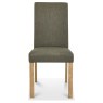 Parker Light Oak Square Back Chair - Black Gold Fabric (Pair) Parker Light Oak Square Back Chair - Black Gold Fabric (Pair)