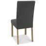 Parker Light Oak Square Back Chair - Cold Steel Fabric (Pair) Parker Light Oak Square Back Chair - Cold Steel Fabric (Pair)
