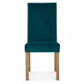 Parker Light Oak Square Back Chair - Sea Green Velvet Fabric (Pair) Parker Light Oak Square Back Chair - Sea Green Velvet Fabric (Pair)