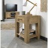 Turin Light Oak Lamp Table With Drawer Turin Light Oak Lamp Table With Drawer