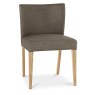 Turin Light Oak Low Back Uph Chair - Black Gold Fabric (Pair) Turin Light Oak Low Back Uph Chair - Black Gold Fabric (Pair)