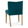 Turin Light Oak Low Back Uph Chair - Sea Green Velvet Fabric (Pair) Turin Light Oak Low Back Uph Chair - Sea Green Velvet Fabric (Pair)