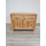 Turin Light Oak Narrow Sideboard - Grade A2 - Ref #0196 Turin Light Oak Narrow Sideboard - Grade A2 - Ref #0196