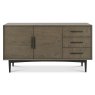 Vintage Weathered Oak & Peppercorn Wide Sideboard Vintage Weathered Oak & Peppercorn Wide Sideboard