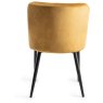 Vintage Weathered Oak 4 Seater Table & 4 Kent Mustard Velvet Chairs - Black Legs Vintage Weathered Oak 4 Seater Table & 4 Kent Mustard Velvet Chairs - Black Legs