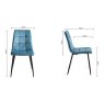 Vintage Weathered Oak 4 Seater Table & 4 Mondrian Petrol Blue Velvet Chairs Vintage Weathered Oak 4 Seater Table & 4 Mondrian Petrol Blue Velvet Chairs