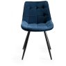 Vintage Weathered Oak 6 Seater Table & 6 Seurat Blue Velvet Chairs Vintage Weathered Oak 6 Seater Table & 6 Seurat Blue Velvet Chairs