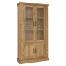 Westbury Rustic Oak Display Cabinet