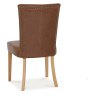 Westbury Rustic Oak Uph Chair - Tan Faux Leather (Pair) Westbury Rustic Oak Uph Chair - Tan Faux Leather (Pair)