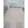 Ashley Antique White X Back Chair - Sand Colour Fabric (Single) - Grade A2 - Ref #0103 Ashley Antique White X Back Chair - Sand Colour Fabric (Single) - Grade A2 - Ref #0103