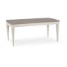 Ashley Grey Washed Oak & Soft Grey 6-8 Seater Table & 6 Upholstered Chairs in Grey Bonded Leather