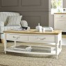 Ashley Pale Oak & Antique White Coffee Table With Drawers