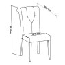 Ashley Soft Grey Uph Chair - Pebble Grey Fabric (Pair) Ashley Soft Grey Uph Chair - Pebble Grey Fabric (Pair)