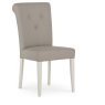 Ashley Soft Grey Upholstered Grey Bonded Leather Chair (Pair)