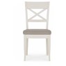 Ashley Soft Grey X Back Chair - Grey Bonded Leather (Pair) Ashley Soft Grey X Back Chair - Grey Bonded Leather (Pair)