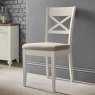 Ashley Soft Grey X Back Chair - Pebble Grey Fabric (Pair)