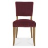 Charleston Rustic Oak Uph Chair - Crimson Velvet Fabric (Pair) Charleston Rustic Oak Uph Chair - Crimson Velvet Fabric (Pair)