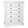 Bentley Designs Chantilly White Bedroom 2+4 Chest of Drawers- angle