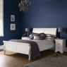 Charlotte White Panel Bedstead King 150cm - with straight side rails Charlotte White Panel Bedstead King 150cm - with straight side rails