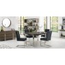 Faro Dark Oak Uph Cantilever Chair - Mottled Black Faux Lthr (Pair) Faro Dark Oak Uph Cantilever Chair - Mottled Black Faux Lthr (Pair)