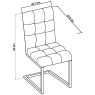 Faro Dark Oak Uph Cantilever Chair - Mottled Black Faux Lthr (Single) - Grade A2 - Ref #0243 Faro Dark Oak Uph Cantilever Chair - Mottled Black Faux Lthr (Single) - Grade A2 - Ref #0243