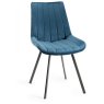 Faro Weathered Oak 4-6 Seater Table & 4 Fontana Blue Velvet Chairs Faro Weathered Oak 4-6 Seater Table & 4 Fontana Blue Velvet Chairs