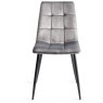 Faro Weathered Oak 4-6 Seater Table & 4 Mondrian Grey Velvet Chairs - Faro Weathered Oak 4-6 Seater Table & 4 Mondrian Grey Velvet Chairs -
