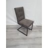 Harvey Uph Cantilever Chairs - Dark Grey Fabric (Single) - Grade A2 - Ref #0454 Harvey Uph Cantilever Chairs - Dark Grey Fabric (Single) - Grade A2 - Ref #0454