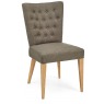 Houston Upholstered Chair - Black Gold Fabric (Pair) Houston Upholstered Chair - Black Gold Fabric (Pair)