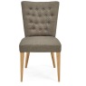 Houston Upholstered Chair - Black Gold Fabric (Pair) Houston Upholstered Chair - Black Gold Fabric (Pair)